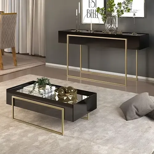 Conjunto Aparador e Mesa de Centro Pilar - Entrega e montagem Grátis p/ Fortaleza 