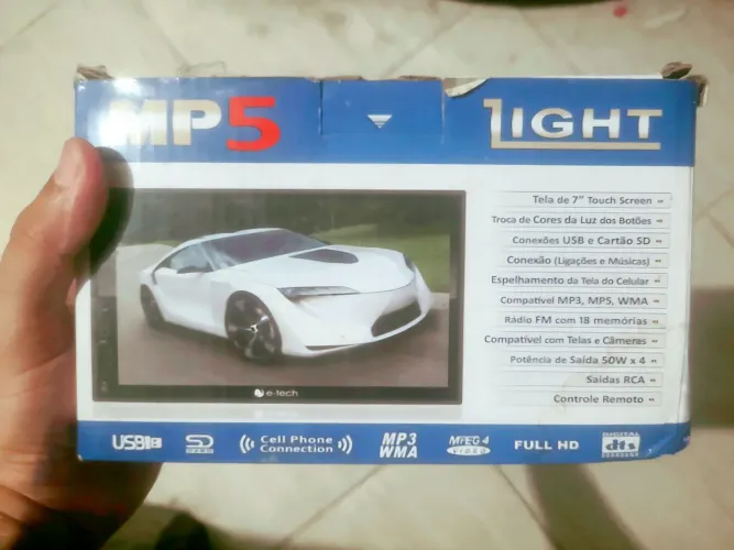 VENDE-SE MP5 PARA CARRO NOVO NA CIDADE DE SANTARÉM DO ESTADO DO PARÁ.