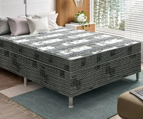 Cama com colchão acoplado Ortobom casal