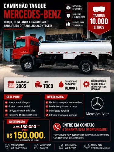 Caminhão pipa 10 mil litros