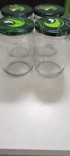 Potes de vidro para artesanato e outros