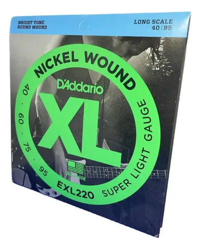 Encordoamento Baixo D'addario 40-95 Leve Exl220