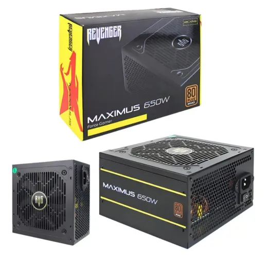 Fonte de Alimentação Revenger 650W 80 Plus Bronze ATX Gamer