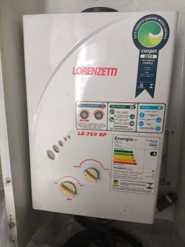 Caldeira aquecedor de água a gás 