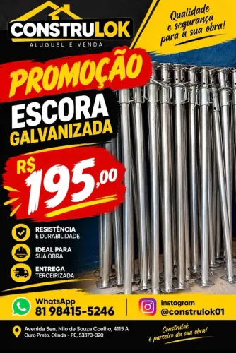 Escora galvanizada 