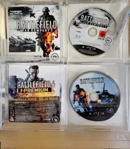 Combo Jogo Battlefield 3 + Battlefield 4 PS3 Originais Completos Sem Riscos