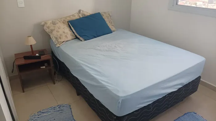 Cama box casal colchão Ortobom 