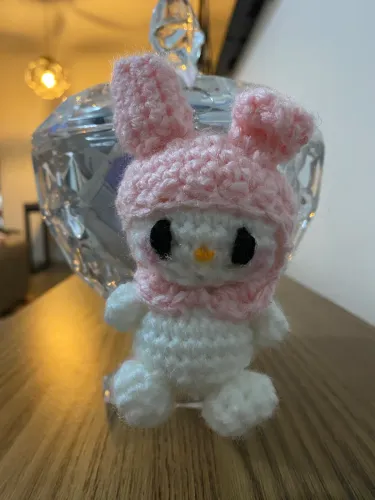 Chaveiros de amigurumi aproximadamente 10 cm