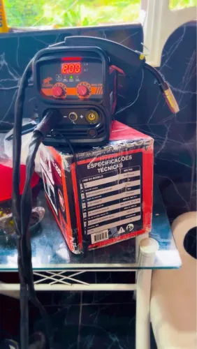 Máquina de solda MiG sem gás 2 em 1