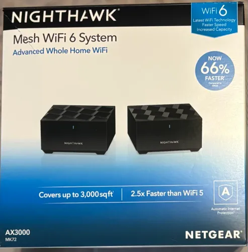Kit Roteador Wi-Fi 6 MESH - Novo