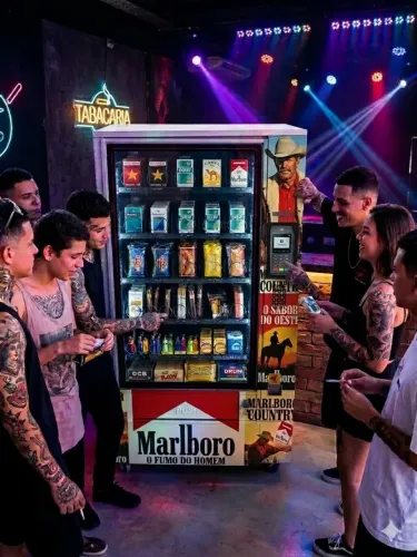 Vending machine para cigarro - Aceito troca