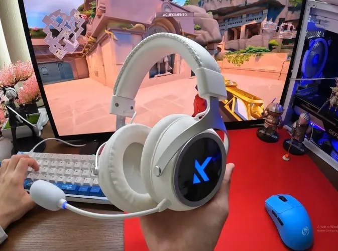 Headset gamer sem fio Mchose x9 NOVO/LACRADO