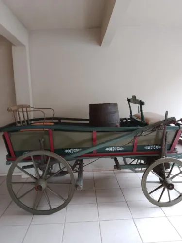 Vendo Carroça impecável de passeio para dois cavalos com fácil p 1 cavalo
