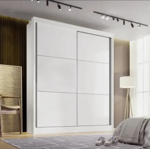 Guarda-roupa Mdf 2 Portas de Correr 3 Gavetas Milos - D Doro R$999,00