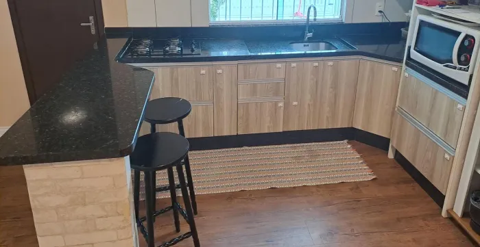 Conjunto de granito 2,7m² preto