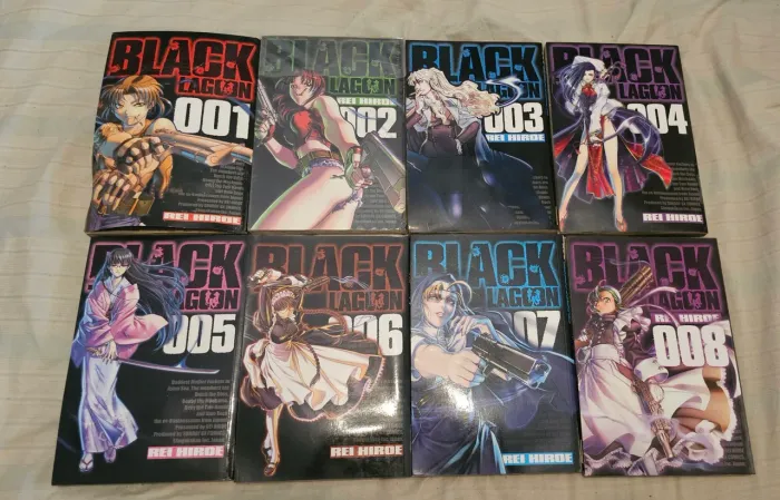 Mangá Black Lagoon vol 1 ao 8
