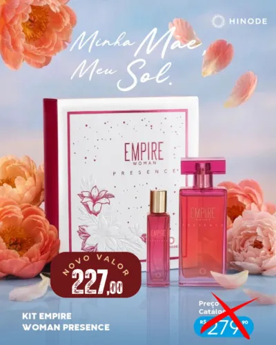 Kit Empire Woman Presence Dia das Mães - Perfume Hinode Original