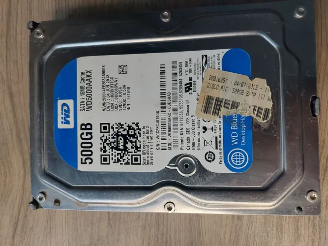HD de 500GB para computador/PC.