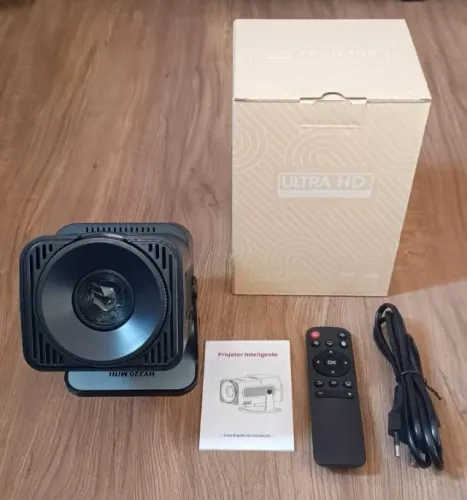 Projetor Portátil Mini Hy320 5G Wifi 6 Bluetooth 5.0 Android 11 Suporte 4K e 720P Nativo