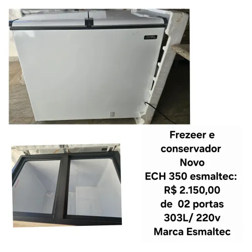 01 Freezer e Conservador 220v,BAXEI PARA 2000 REAIS, ITEM NOVO
