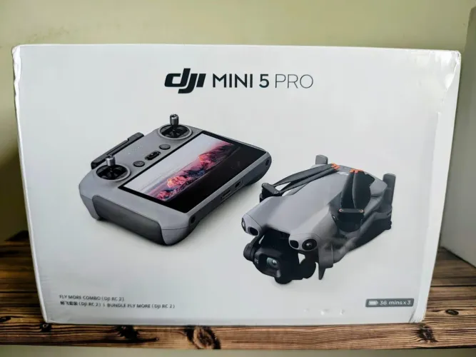 Drone DJI mini 5 pro combo fly more RC2 tela HOMOLOGADO NA ANATEL (LACRADO)