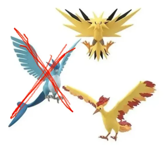 POKEMON SCALE WORLD BANDAI PÁSSAROS LENDÁRIOS MOLTRES ZAPDOS