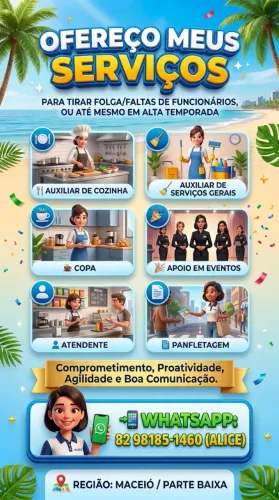 Ofereço meus serviços (Freelancer)