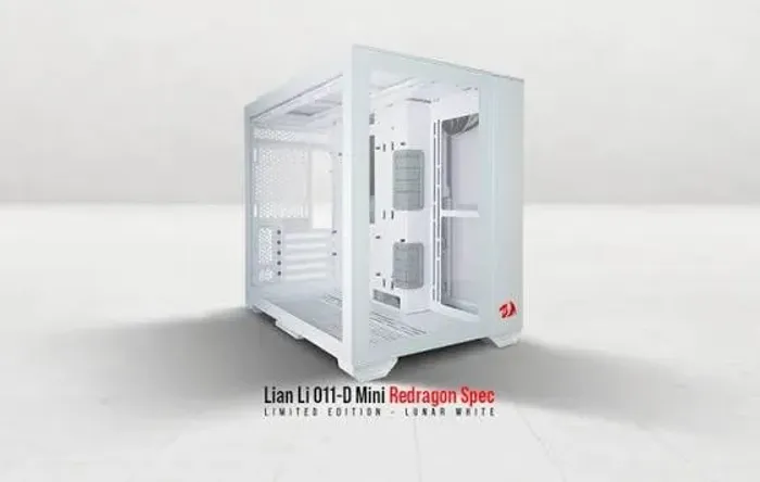 GABINETE GAMER LIAN LI - REDRAGON MODELO O11DYNAMIC MINI BRANCO