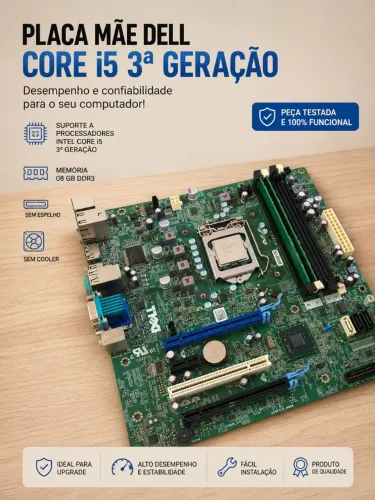 Placa mãe Dell + i5 terceira geração+ 8gb ram