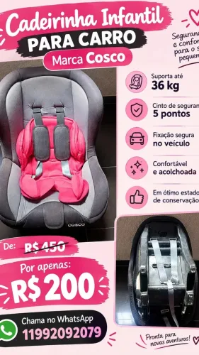 Cadeira infantil de carro 