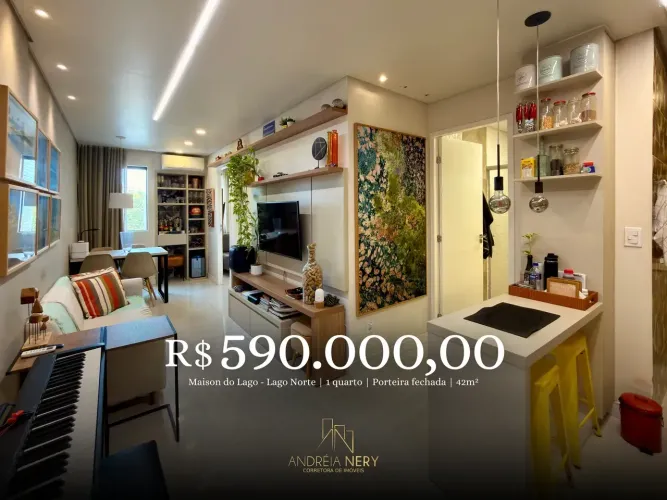 Lago Norte Apartamento 2 quantos 100% Reformado