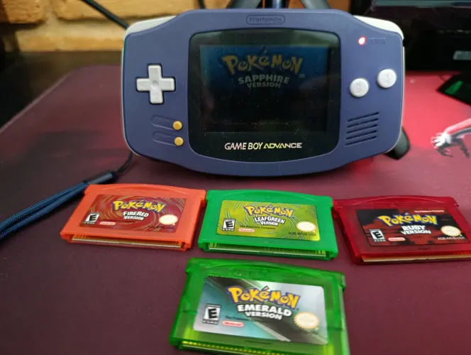Gameboy Advance - 5 jogos Pokémon 