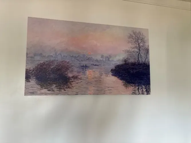 Vendo conjunto com 4 quadros decorativos em canvas, com reproduções de obras clássicas 