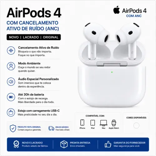 AirPods 4 com ANC