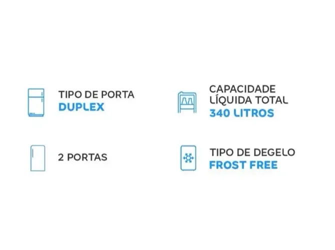 Geladeira Consul Frost Free Duplex 340L