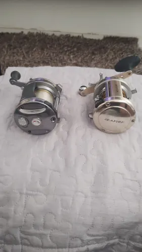 Carretilha Daiwa seafire e Abu Garcia sixstar