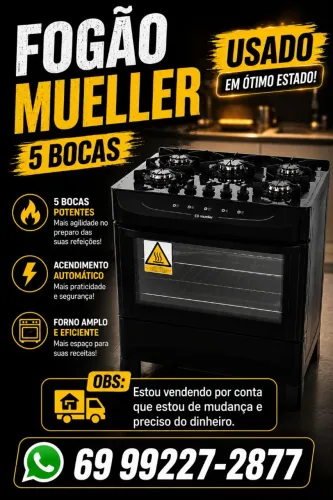 Fogão de 5 bocas