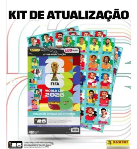 Kit Set de Atualização das Figurinhas da Copa 2026 Original Panini