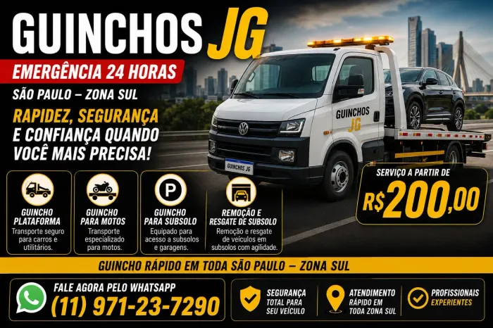 Serviço de Guincho Plataforma em São Paulo SP