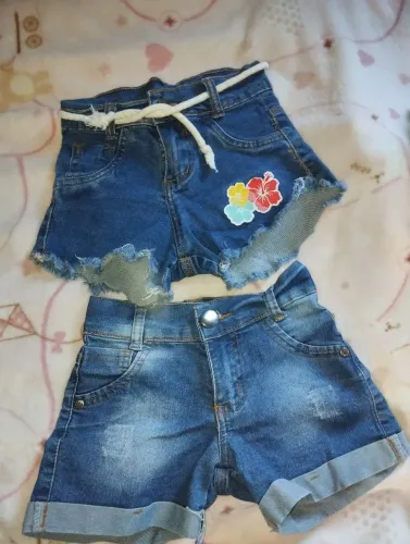 5 shorts infantil feminina dependendo da criança veste até 7 anos