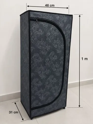 Sapateira Compacta de Tecido com Zíper