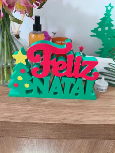 Letreiro de Natal (impressão 3D)