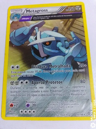 Carta pokémon original Metagross bem conservada 