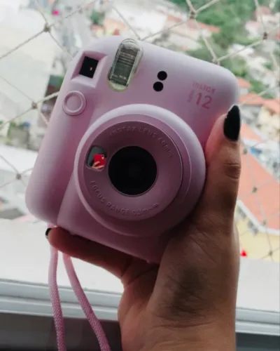 Câmera Instax Mini 12 Rosa - Excelente Estado!