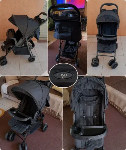 Carrinho de bebê super conservado com várias posições para acomodar seu bebê
