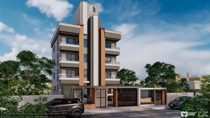 Apartamento com 2 dormitórios à venda, 61 m² por R$ 375.900,00 - Areais - Tijucas/SC