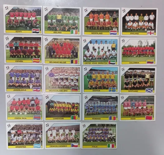 Figurinhas Copa do Mundo de 1990