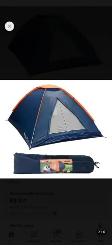 Barraca de acampamento.