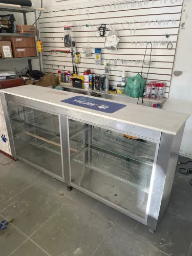 Balcão Vitrine - Aço Inox (NÃO ENFERRUJA)