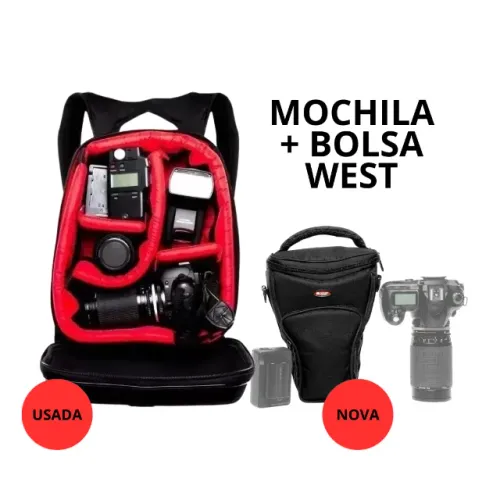 Kit transporte fotográfico West (mochila + bolsa Reflex II)